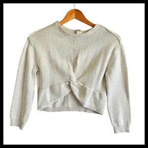 OshKosh‎ Bgosh Kids Beige Twist Front Knit Sweater Top Size 12 Years